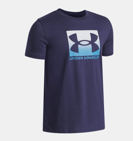 Siyah Çocuk UA Boxed Sports Update Kısa Kollu T-shirt