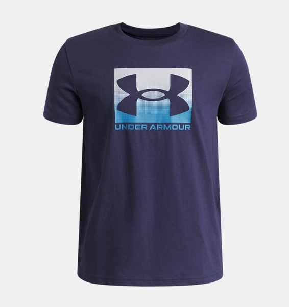 Siyah Çocuk UA Boxed Sports Update Kısa Kollu T-shirt