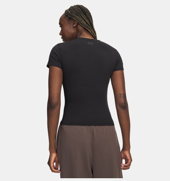 Siyah Kadın UA Meridian Core Kısa Kollu T-Shirt
