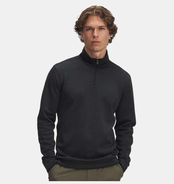 Siyah Erkek UA Sweater Fleece Sweatshirt