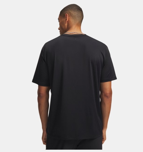 Siyah Erkek UA Explor Iso-Chill Kısa Kollu UPF T-shirt