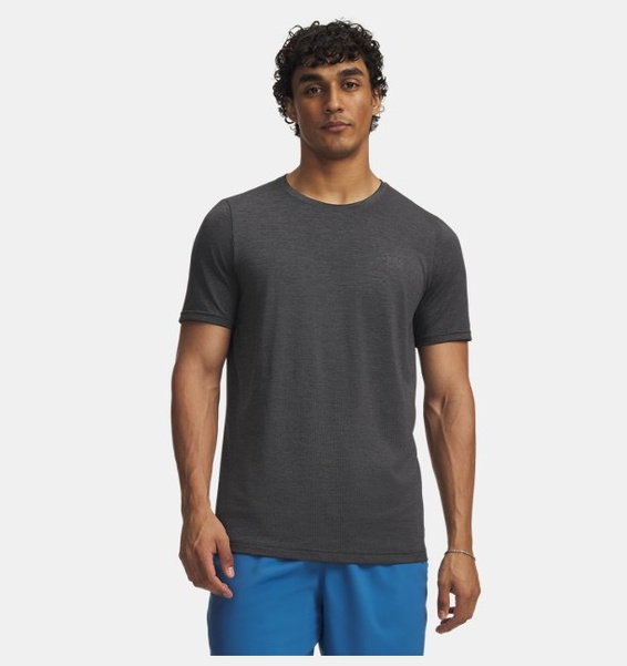 Siyah Erkek UA Vanish Elite Seamless Kısa Kollu T-Shirt