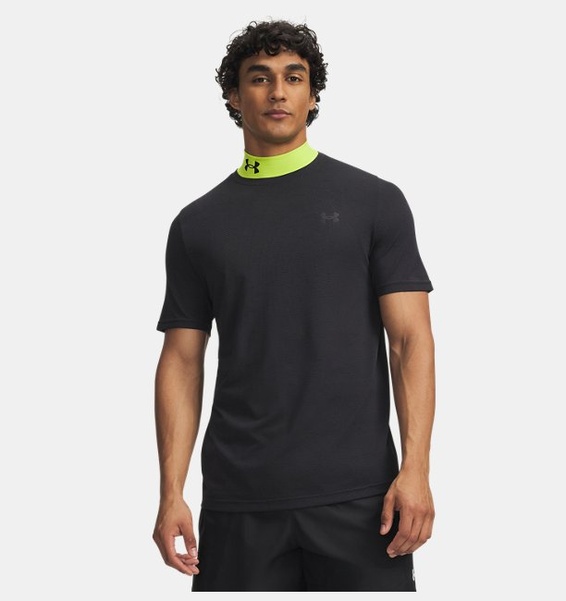 Siyah Erkek UA Vanish Novelty Seamless Kısa Kollu T-Shirt