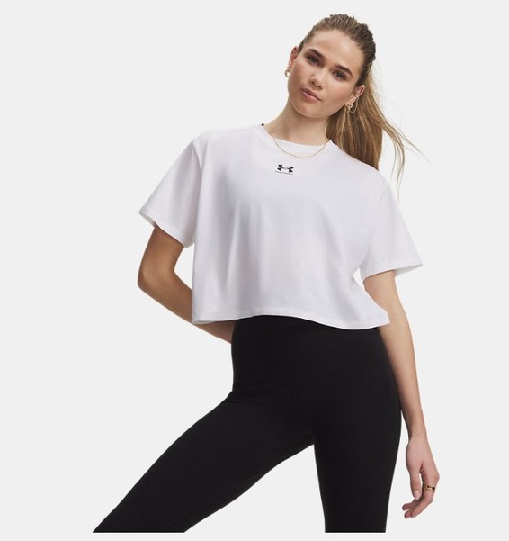 Siyah Kadın UA Rival Boxy Solid T-Shirt