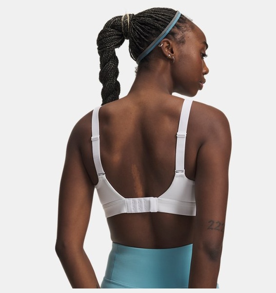 Beyaz Kadın UA Effortless Kollu High Spor Sütyeni