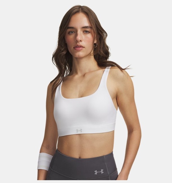 Beyaz Kadın UA Effortless Kollu High Spor Sütyeni