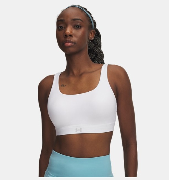 Beyaz Kadın UA Effortless Kollu High Spor Sütyeni