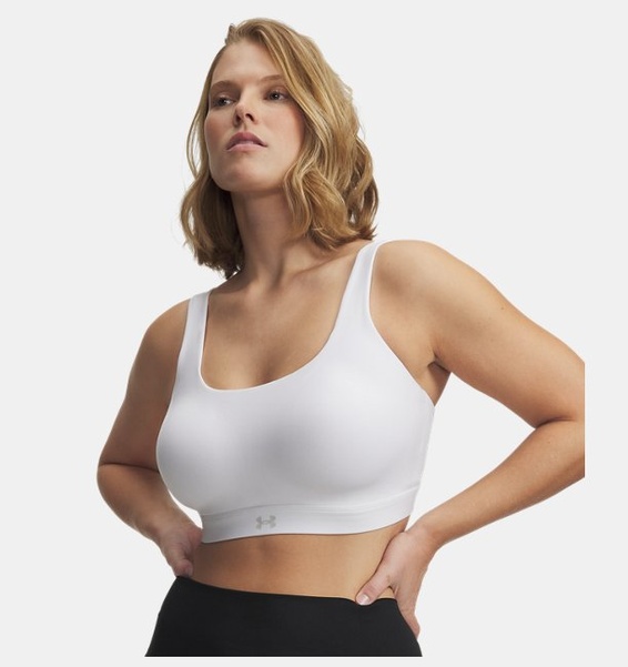 Beyaz Kadın UA Effortless Kollu High Spor Sütyeni