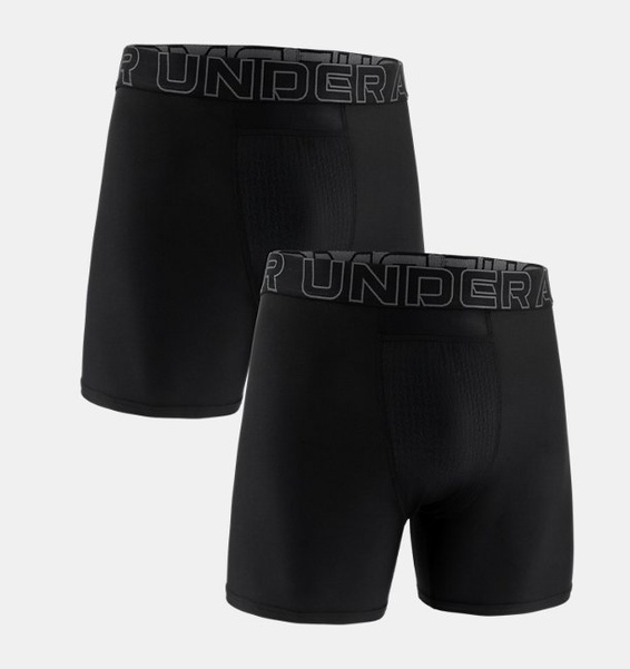 Siyah Erkek UA Performance Tech Ball Bag 6" 2'li Boxer