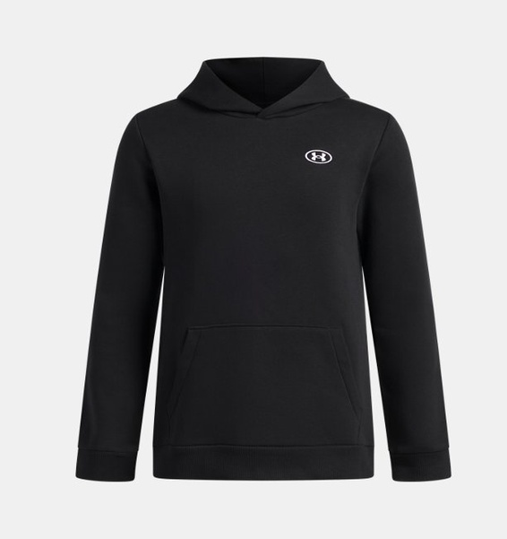 Siyah Erkek Çocuk UA Rival Fleece Hoodie Sweatshirt
