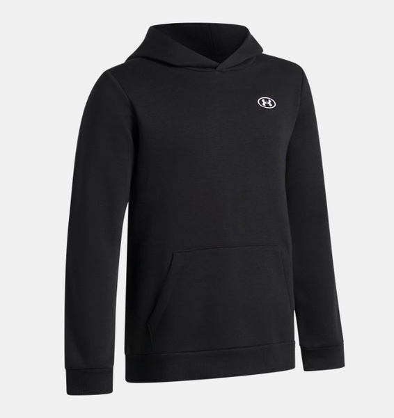 Siyah Erkek Çocuk UA Rival Fleece Hoodie Sweatshirt