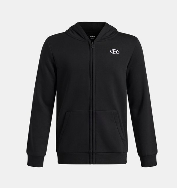 Siyah Erkek Çocuk UA Rival Fleece Ceket