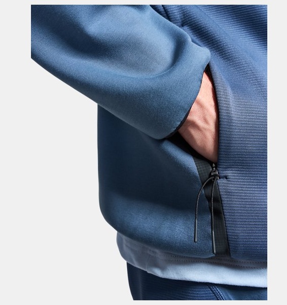 Gri Erkek UA Unstoppable Fleece Textured Ceket