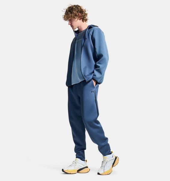 Gri Erkek UA Unstoppable Fleece Textured Ceket