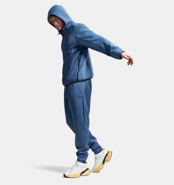 Gri Erkek UA Unstoppable Fleece Textured Eşofman Altı