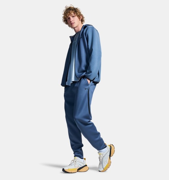 Gri Erkek UA Unstoppable Fleece Textured Eşofman Altı