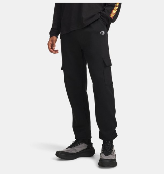 Siyah Erkek UA Rival Fleece Cargo Eşofman Altı