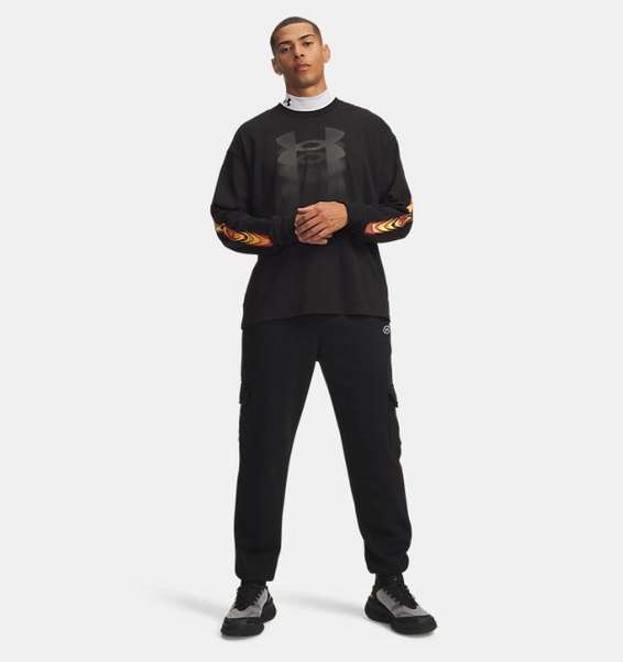 Siyah Erkek UA Rival Fleece Cargo Eşofman Altı