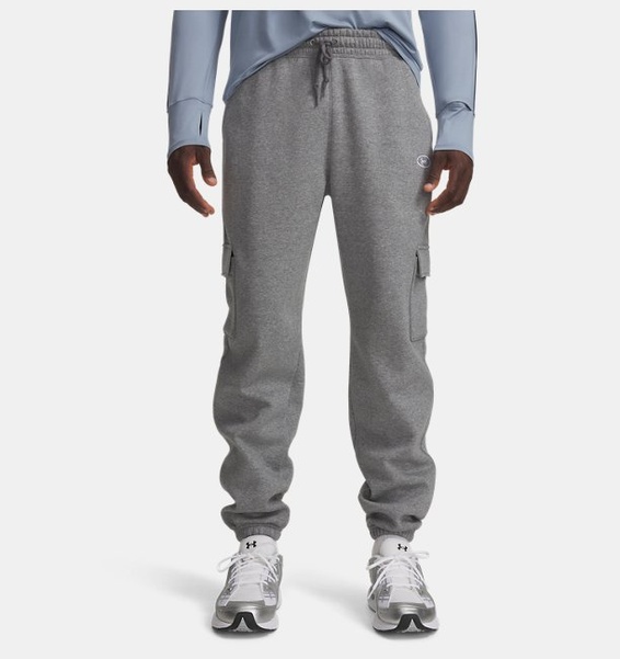 Gri Erkek UA Rival Fleece Cargo Eşofman Altı