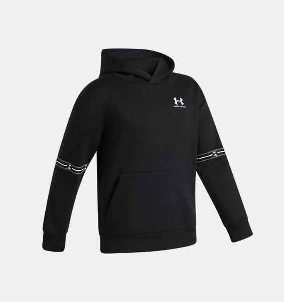 Siyah Erkek Çocuk UA Icon Fleece Taped Sweatshirt