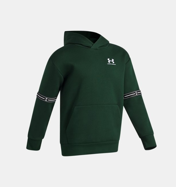 Yeşil Erkek Çocuk UA Icon Fleece Taped Sweatshirt