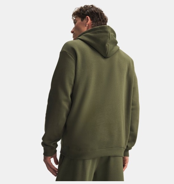 Yeşil Erkek UA Rival Fleece Hoodie Sweatshirt