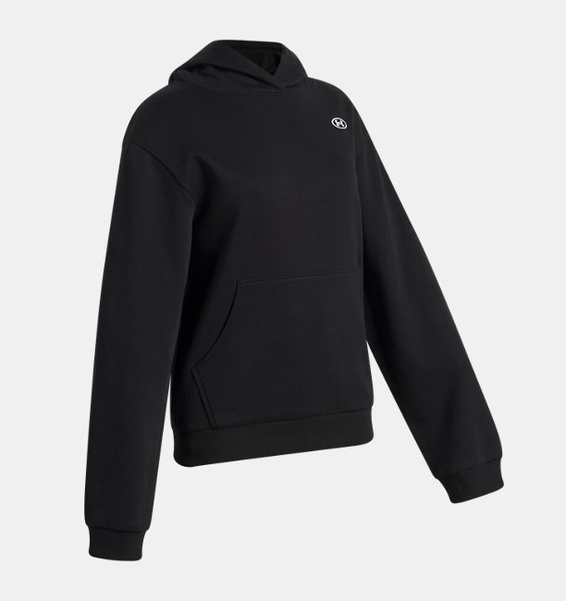 Siyah Kız Çocuk UA Rival Fleece Hoodie Sweatshirt