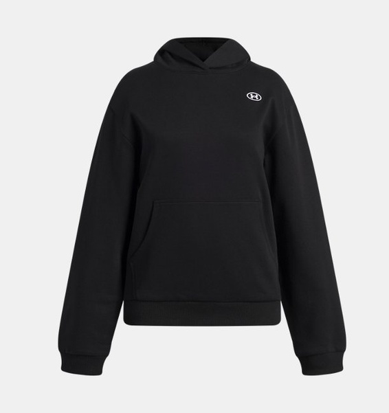 Siyah Kız Çocuk UA Rival Fleece Hoodie Sweatshirt
