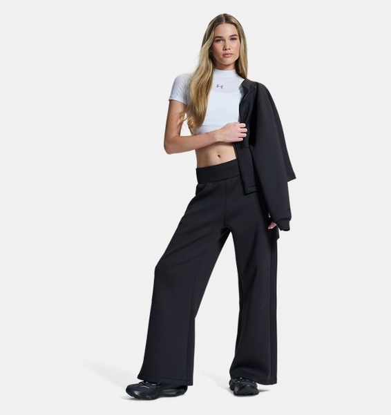 Siyah Kadın UA Unstoppable Fleece Rib Ceket