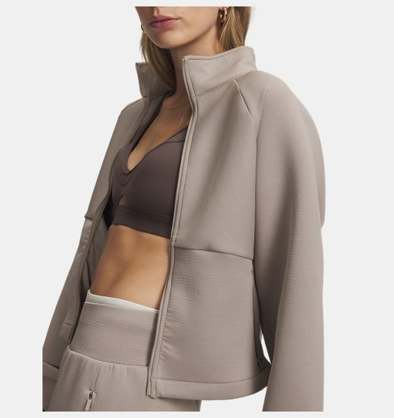Kahverengi Kadın UA Unstoppable Fleece Rib Ceket