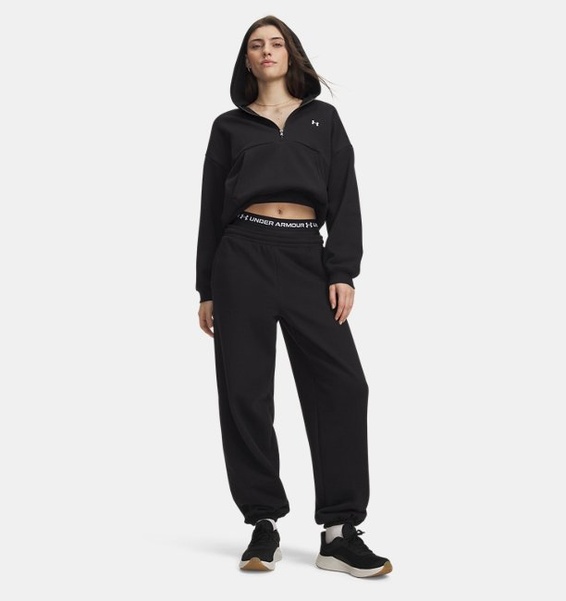 Siyah Kadın UA Icon Fleece Eşofman Altı