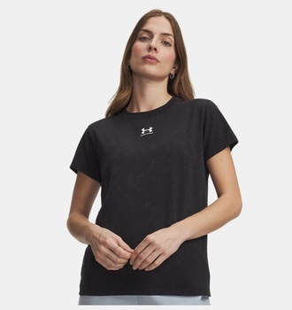 Kadın UA Rival Cotton Wash Kısa Kollu T-shirt