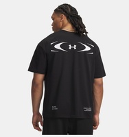 Erkek UA Heavyweight Echo Logo Kısa Kollu T-shirt