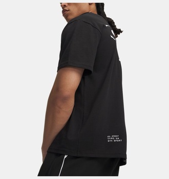 Erkek UA Heavyweight Echo Logo Kısa Kollu T-shirt