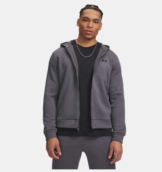 Gri Erkek UA Armour Fleece Sweatshirt