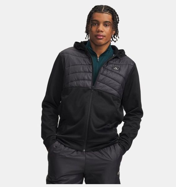 Siyah Erkek UA Armour Fleece Yalıtımlı Utility Ceket