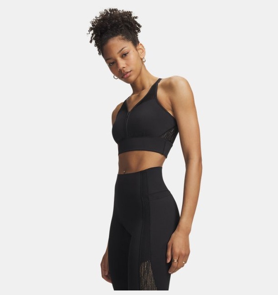 Siyah Kadın UA Vanish Elite Mesh Zip Atlet
