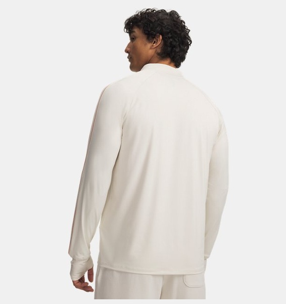 Kahverengi Erkek UA Velociti Yarım Fermuarlı Uzun Kollu T-Shirt