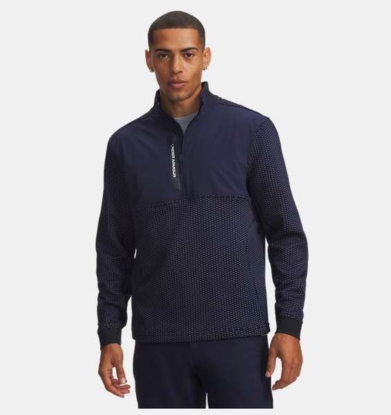 Mavi Erkek UA Drive Pro Hybrid Yarım Fermuarlı Sweatshirt