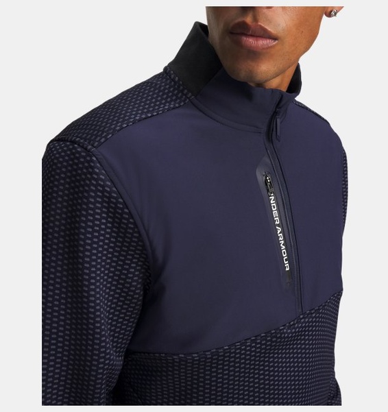 Mavi Erkek UA Drive Pro Hybrid Yarım Fermuarlı Sweatshirt