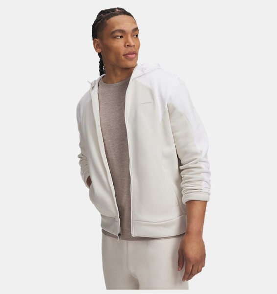 Beyaz Erkek UA Armour Fleece Winter Ceket