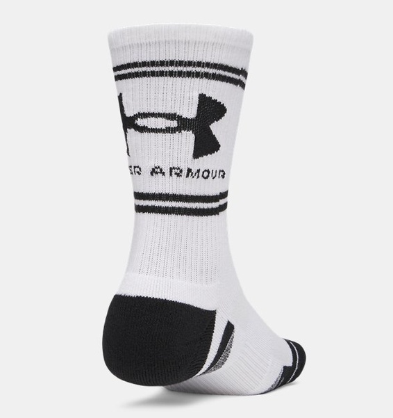 Beyaz Unisex UA Perf Tech 3'lü Crew Çorap