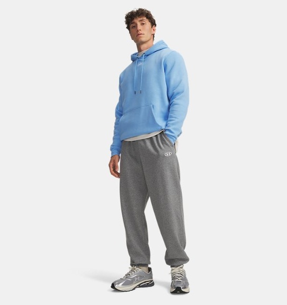 Gri Erkek UA Rival Fleece Eşofman Altı