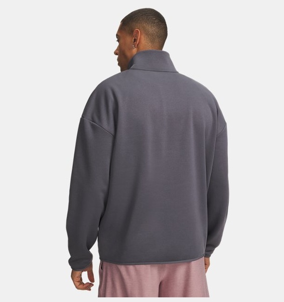 Gri Erkek UA Armour Fleece 1/4 Zip Sweatshirt
