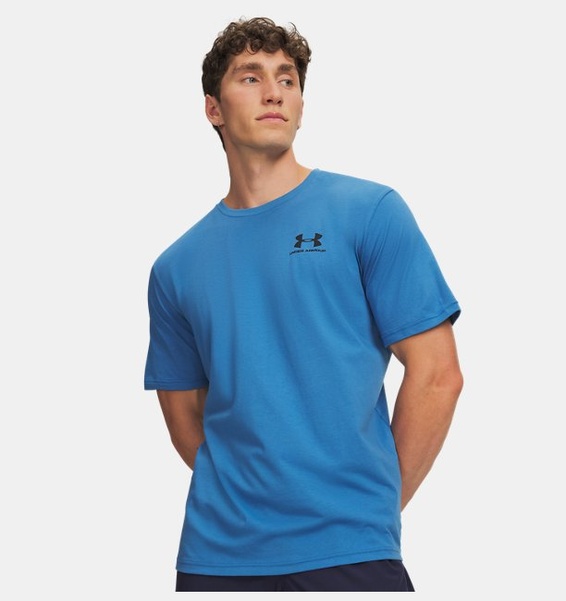 Siyah Erkek UA Sportstyle LC Kısa Kollu T-shirt