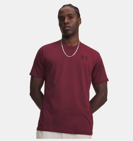 Siyah Erkek UA Sportstyle LC Kısa Kollu T-shirt
