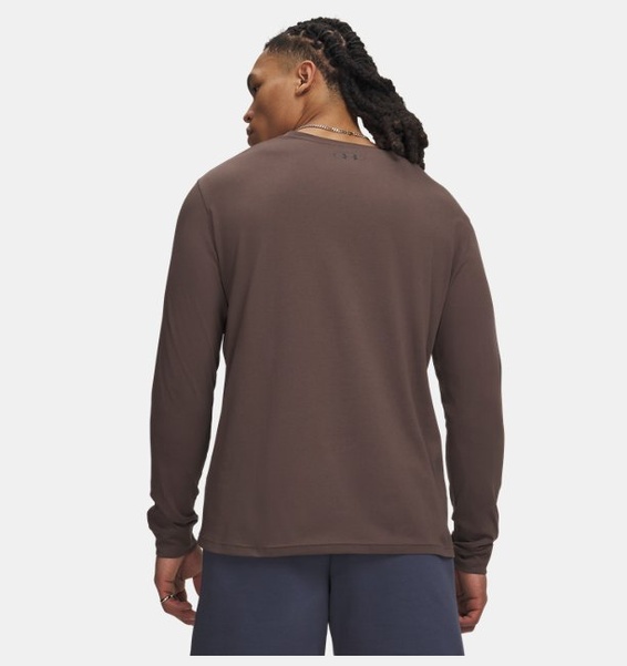 Siyah Erkek UA Sportstyle Left Chest Uzun Kollu T-shirt