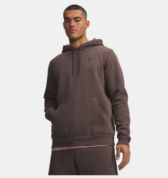 Kahverengi Erkek UA Icon Fleece Kapüşonlu Üst