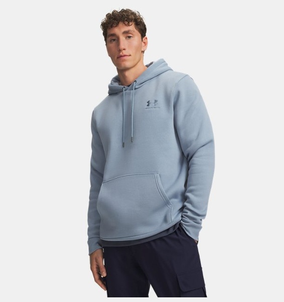Mavi Erkek UA Icon Fleece Kapüşonlu Üst