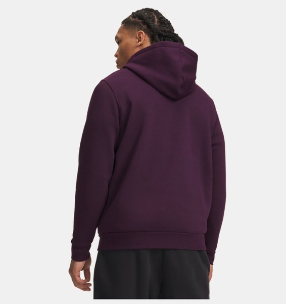 Mor Erkek UA Icon Fleece Kapüşonlu Üst